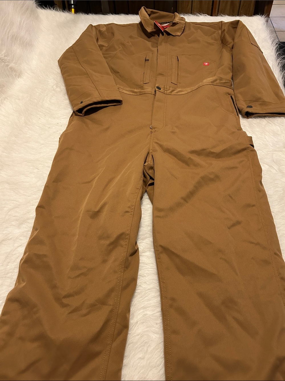 Firestone Men's Wheat color Insulated Work Pants - Rugged Utility Fit